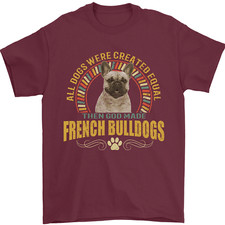Un Français Bouledogue Chien T-Shirt 100% Cotton