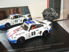 PORSCHE CARRERA RSR N°69 LE MANS 1975 HARLEY DAVIDSON UNIVERSAL HOBBIES 1:43