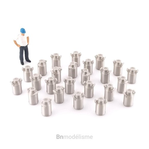 Lot bidons lait 1 87 - lait,, 1/87