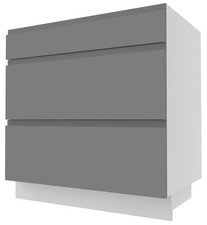 Meuble Sous Évier Avellino 80x50x82cm Avec Tiroirs Couleur Au Choix AV-D3R/80