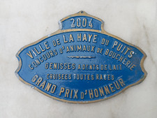 PLAQUE DE CONCOURS AGRICOLE DE BOUCHERIE LA HAYE DU PUITS 2004