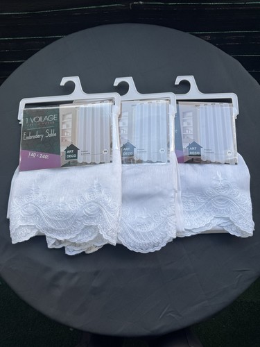 Lot voilages blancs - de, 3