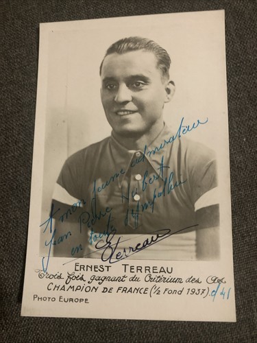 Carte postale cyclisme - cyclisme, ernest