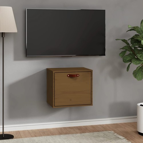 Armoire murale marron miel - armoire,