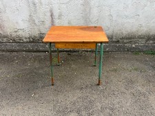 Bureau ecolier ancien bois et