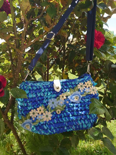 Sacs crochet suite série - suite, bleu