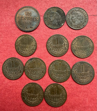 FRANCE : Lot 12 Pièces de 1
