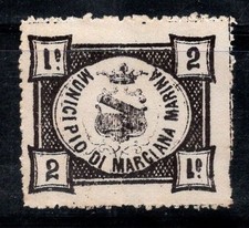 Marciana Marina - Neuf ** 100% Italie fiscal 2 Lire, Mairie, Noir