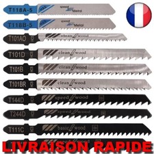 10 Lames Scie Sauteuse Electrique Métal Plastique Bois Aluminium Outils Tige