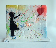 SPACO signed WALL GIRLS banksy & MISS tic  SCULPTURE graffiti pop ART london GB