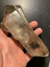 Quartz Fumé Bi terminé Du