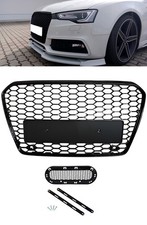Calandre Grille Nid D'abeilles Noir Brillant Pour Audi A5 S5 8T 8F 2012-2016
