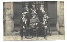 Carte Postale FANFARE INSTRUMENT MUSIQUE ACCORDEON CONSEIL DE REUNION UNIFORME