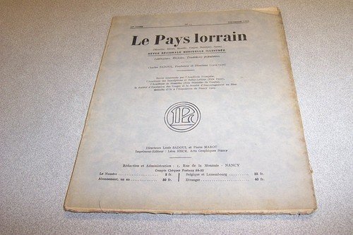 Pays lorrain 1932 - n°, 12