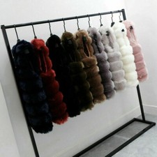 Femme Faux Fox Fourrure Gilet