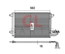 POUR VW CADDY 15- CONDENSEUR DE CLIMATISATION RADIATEUR VALEO 1K0820411Q