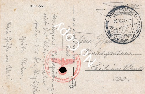 Feldpost carte postale wk2 - postale,