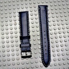 NEUF Bracelet cuir montre LEE COOPER bleu nuit 18 mm VINTAGE