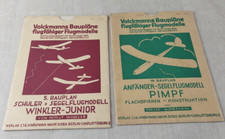Anciens plans de construction, maquette d'avion, Volkmanns Baupläne