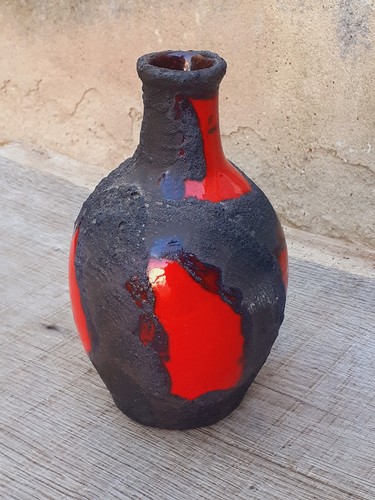 Vase bouteille céramique fat - vase,