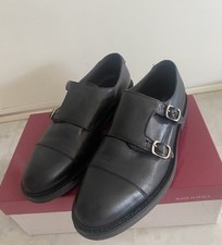 Chaussures Derby Style British Cuir Noir Style Guetre Avec Boucle ESSEFFE 41