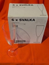 IKEA Set of 6 Svalka Champagne