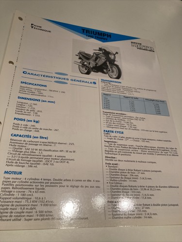 Triumph trophy 1200 1991 t345 - trophy,