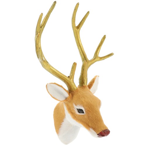 Tete cerf noel sculpture - noel,
