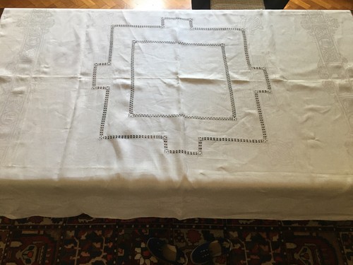 Rare textile ancien damassé