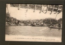 PONTS-DE-Cé (49)   carte postale ancienne TRAIN catastrophe 4 aout 1907