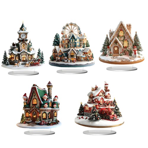 Maison noël avec scène de - maison,