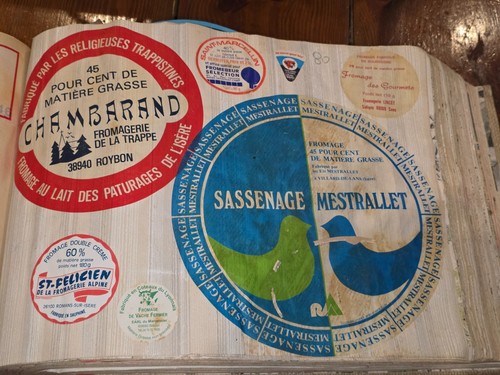 Ancienne etiquette fromage - etiquette, de