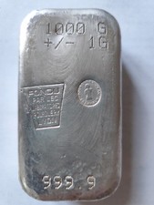 LINGOT  1 KG  ARGENT/SILVER