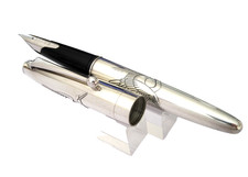 STYLO PLUME PILOT SERIE STERLING SILVER CIGOGNE ARGENT MASSIF STYLE NAMIKI Q247