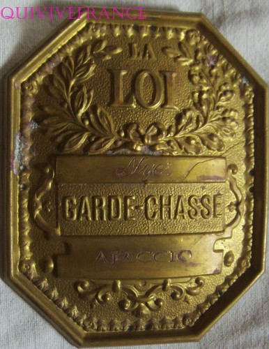 Plaque garde chasse à - chasse,