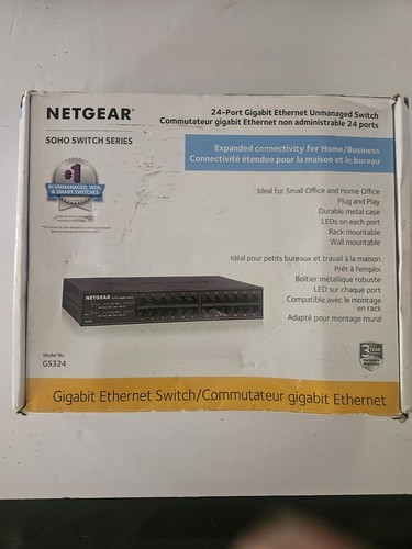 Netgear gs324 100nas port - gs324-100nas,
