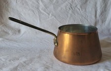 Casserole Cuivre Étamé Marque L . Lecellier Le Manoir D’Hastings Made In France 