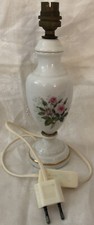 PORCELAINE D’ART DE LIMOGES L D. PETIT PIED DE LAMPE 1950 Bouquet de ROSES