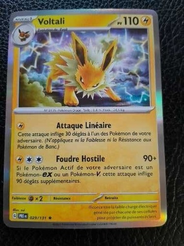 Carte pokémon voltali - voltali, holo