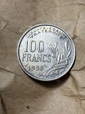 MONNAIE COCHET 100 FRANCS 1958