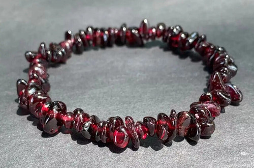 Bracelet perles grenat en - de,