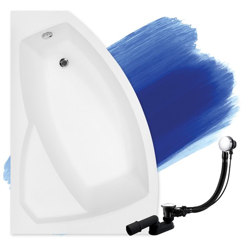 Baignoire bain angle 130x85 - d'angle,