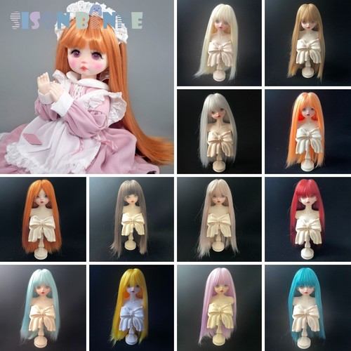 Perruque bjd droite pour - perruque, 1/3