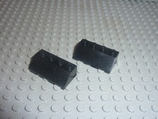 2 x LEGO Black Slope Brick ref