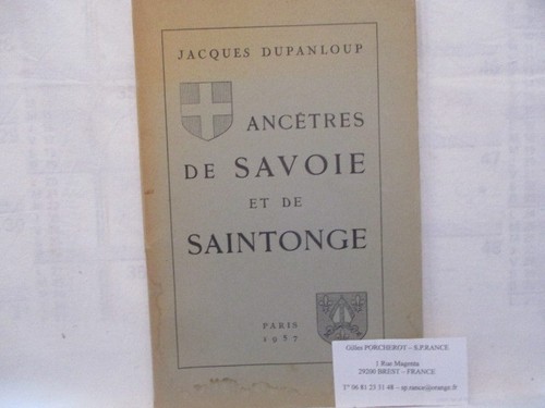 Ancêtres savoie de - savoie, et