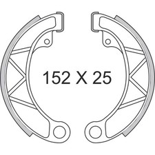 Paire Patins de Frein Arrière Innocenti Lambretta 175 Li ferodo