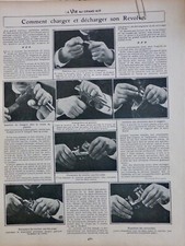 1904 ARME REVOLVER PISTOLET CHARGEUR CARTOUCHE  1 JOURNAL ANCIEN