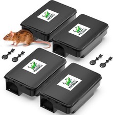 Pièges pour Rats Souris Professionnel Efficace Boîte Appâts le Poison à Rat Sûr