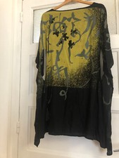 Robe Skunkfunk / Taille 1  / noir jaune gris / manches chauve-souris