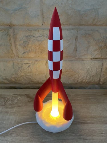 Lampe fusée tintin - lampe,